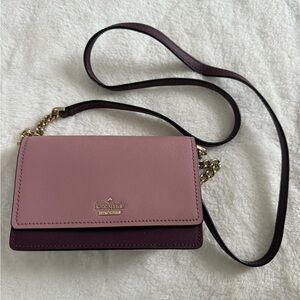 Kate Spade Two-Tone Pink and Purple Crossbody Bag
